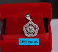 925 Zilver met natuurlijke smaragd 3